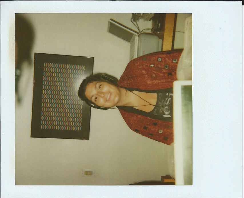 Studio polaroid from The Positive Mind